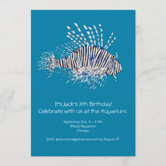 Einladung der Löwenfische zum Geburtstag