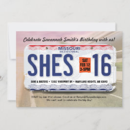 Einladung der Mädchen zum 16. Geburtstag in Missou