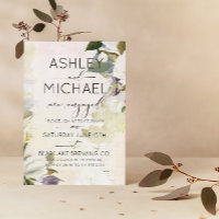 Einladung der Marsala Oil Typografy Engagement Par