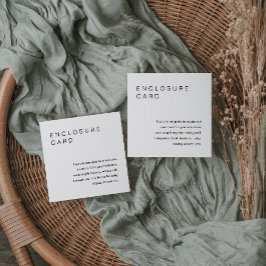 Einladung der Minimalistischen Einsteckkarte HARLO