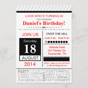 Einladung der modernen Geburtstagspartei