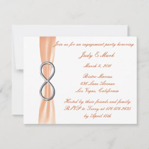 Einladung der Orange Infinity Engagement Party