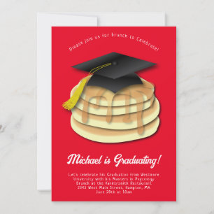 Einladung der Pancake Brunch Graduation Party