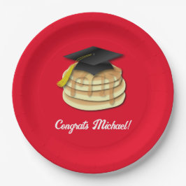Einladung der Pancake Brunch Graduation Party Pappteller