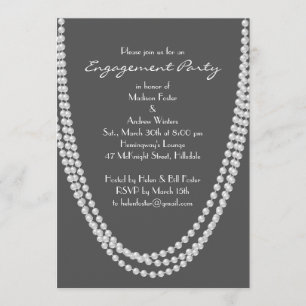 Einladung der Pearl Engagement Party in den 1920er