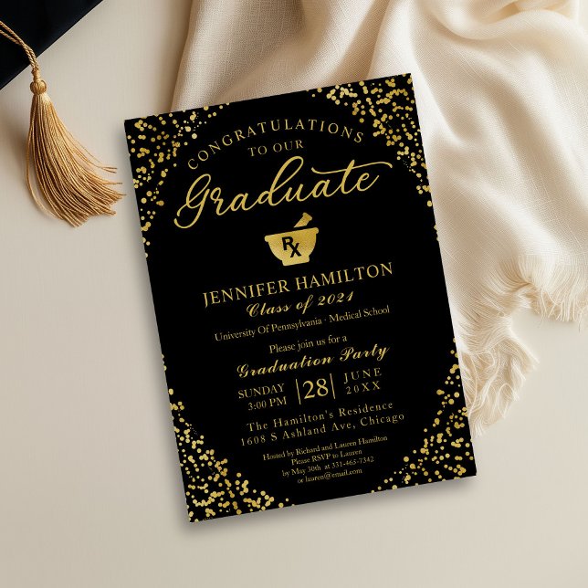 Einladung der Pharmacy School Graduation Party (Von Creator hochgeladen)