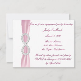 Einladung der Pink Diamond Infinity-Engagement-Par
