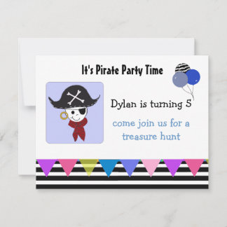 Einladung der Pirate Birthday Party