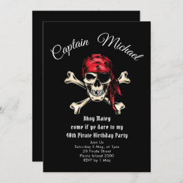 Einladung der Pirate Birthday Party