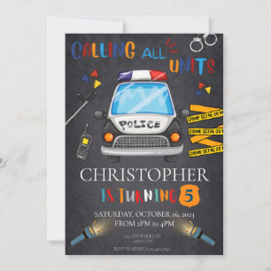 Einladung der Polizei Geburtstagspartei