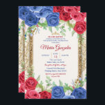 Einladung der Princess Navy und Burgund Quinceaner<br><div class="desc">Einladung von Princess Navy und Burgund QuinceaneraMis Quince Anos,  15. Geburtstag, </div>
