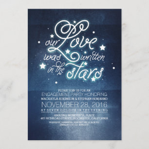 Einladung der Romantic Stars Engagement Party