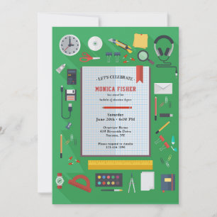 Einladung der School Teacher Graduation Party