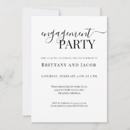 Einladung der Schwarz-weißen Hochzeitspartei