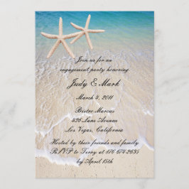 Einladung der Starfish Beach Wedding Party