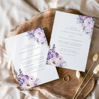 Einladung der verzauberten Lavender Haze Floral