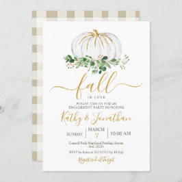 Einladung der White Gold Pumpkin Engagement Party