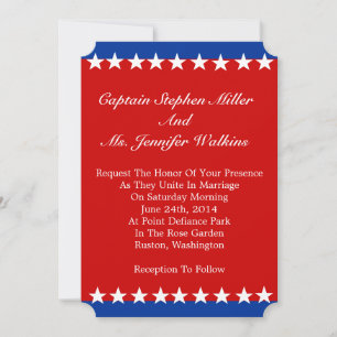 Einladung der White Stars Hochzeit