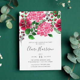 Einladung der Wild Hydrangea Graduation Party