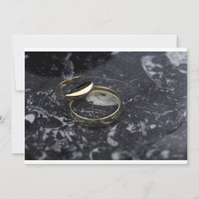 Einladung der Yellow Gold Wedding Band (Vorderseite)