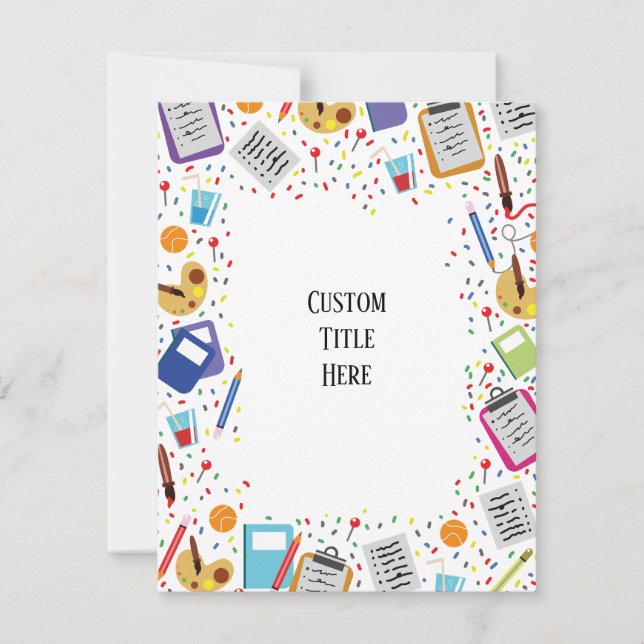 Einladung der Zollschule (Vorderseite)