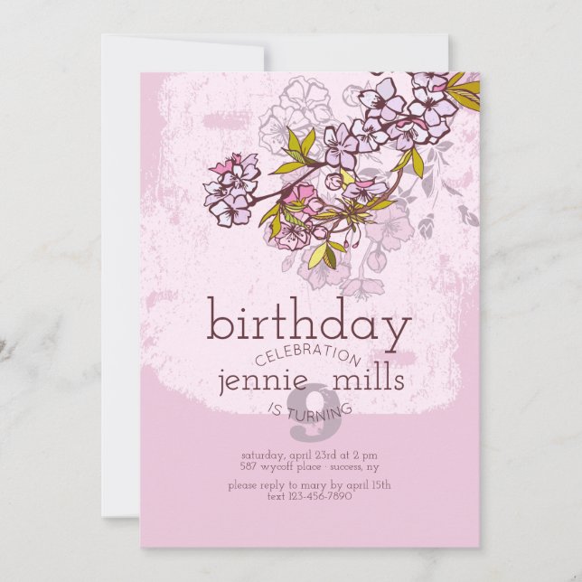 Einladung der Zweigstelle Sakura (Vorderseite)