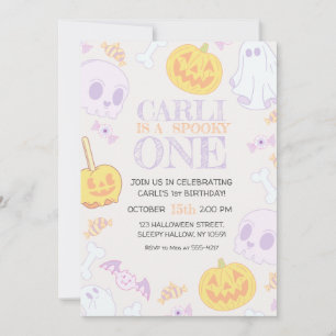 Einladung des 1. Geburtstags-Halloween-Party von B