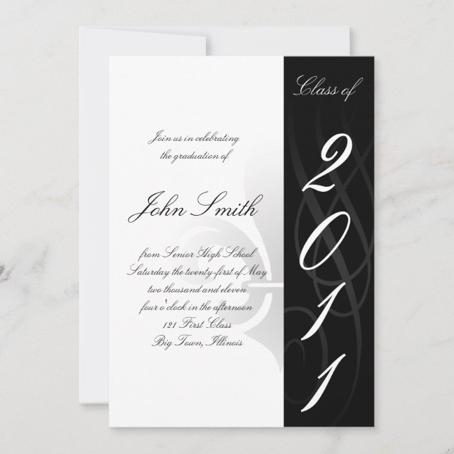 Einladung des Abschlusses (Vorderseite)