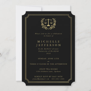 Einladung des Abschlusses der Black/Gold Law Schoo