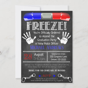 Einladung des Abschlusses der Polizeiakademie