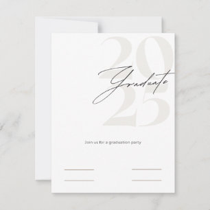 Einladung des Abschlusses für Hochschulabsolventen