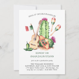Einladung des Abschlusses Heiligen Guacamole Fiest
