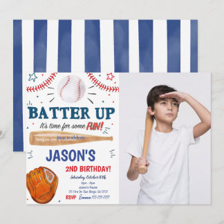 Einladung des Baseball-Fotos