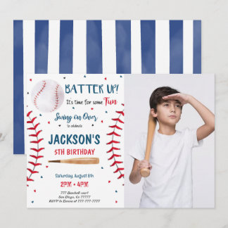 Einladung des Baseball-Fotos