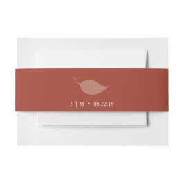 Einladung des Bauchs Monogram Orange Einladungsbanderole