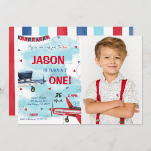 Einladung des blauen Fotos