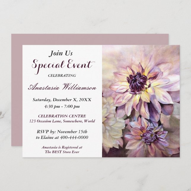 EINLADUNG DES CLASSY COCKTAIL PARTY (Vorne/Hinten)