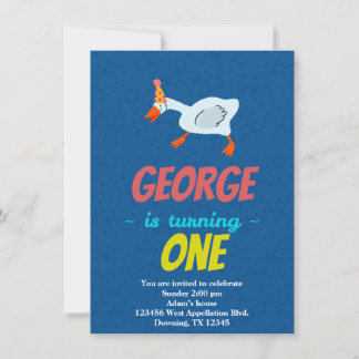 Einladung des Custom Child Goose Bird Cartoon