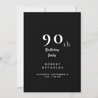 Einladung des einfachen Mannes zur 90. Geburtstags