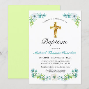 Einladung des eleganten Goldrausch-Jungen zu grüne