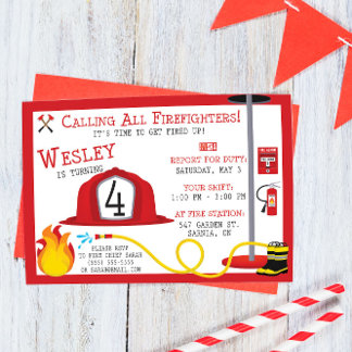 Einladung des Feuerwehrmanns