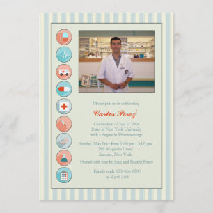 Einladung des Fotos Abschluss