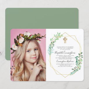 Einladung des geometrischen Blattkreuzes zum Foto