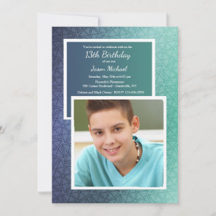 Einladung des geometrischen Fotos