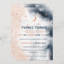 Einladung des Geschlechts, rot und blau