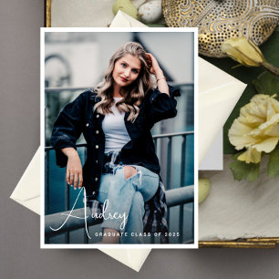 Einladung des Graduate Foto zum lässigen Schreiben