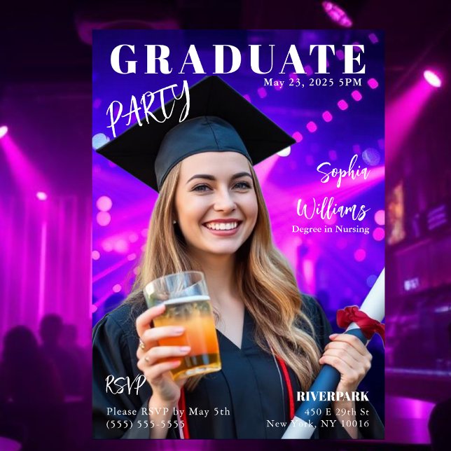 Einladung des Graduate Magazine (Graduate Magazine Cover  Invitation )