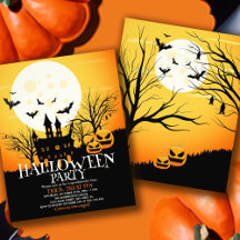 Einladung des Halloween-Party