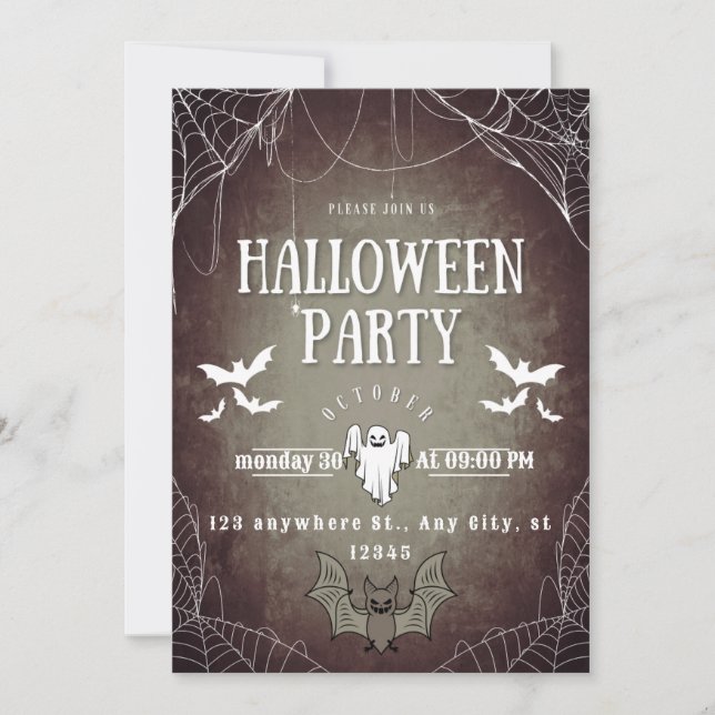 Einladung des Halloween-Party "Wicked Affair" (Vorderseite)