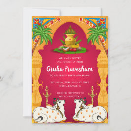 Einladung des indischen Hauses Gruhapravesham